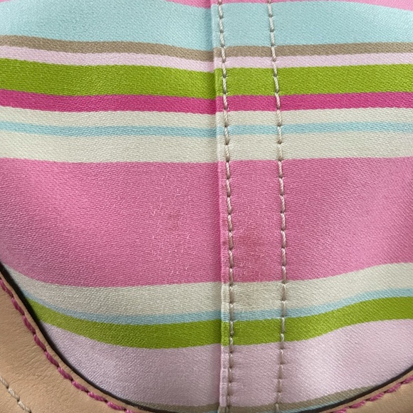 Coach Soho Hampton Striped Hobo Shoulder Bag Authentic - Picture 5 of 7